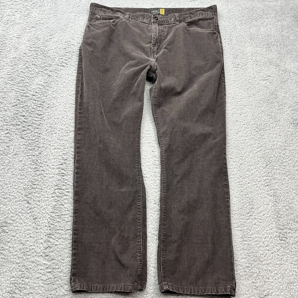 J Crew Corduroy Pants Mens 38x29 Chocolate Brown Slim Straight Chino Classiccore